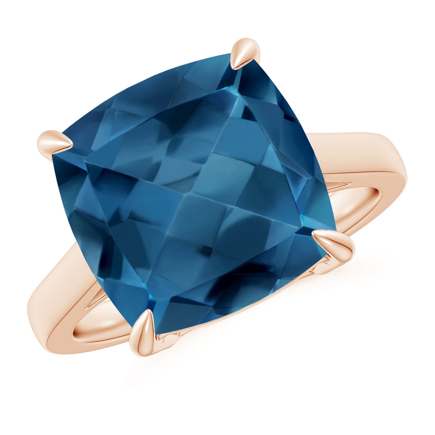 AA - London Blue Topaz / 8 CT / 14 KT Rose Gold