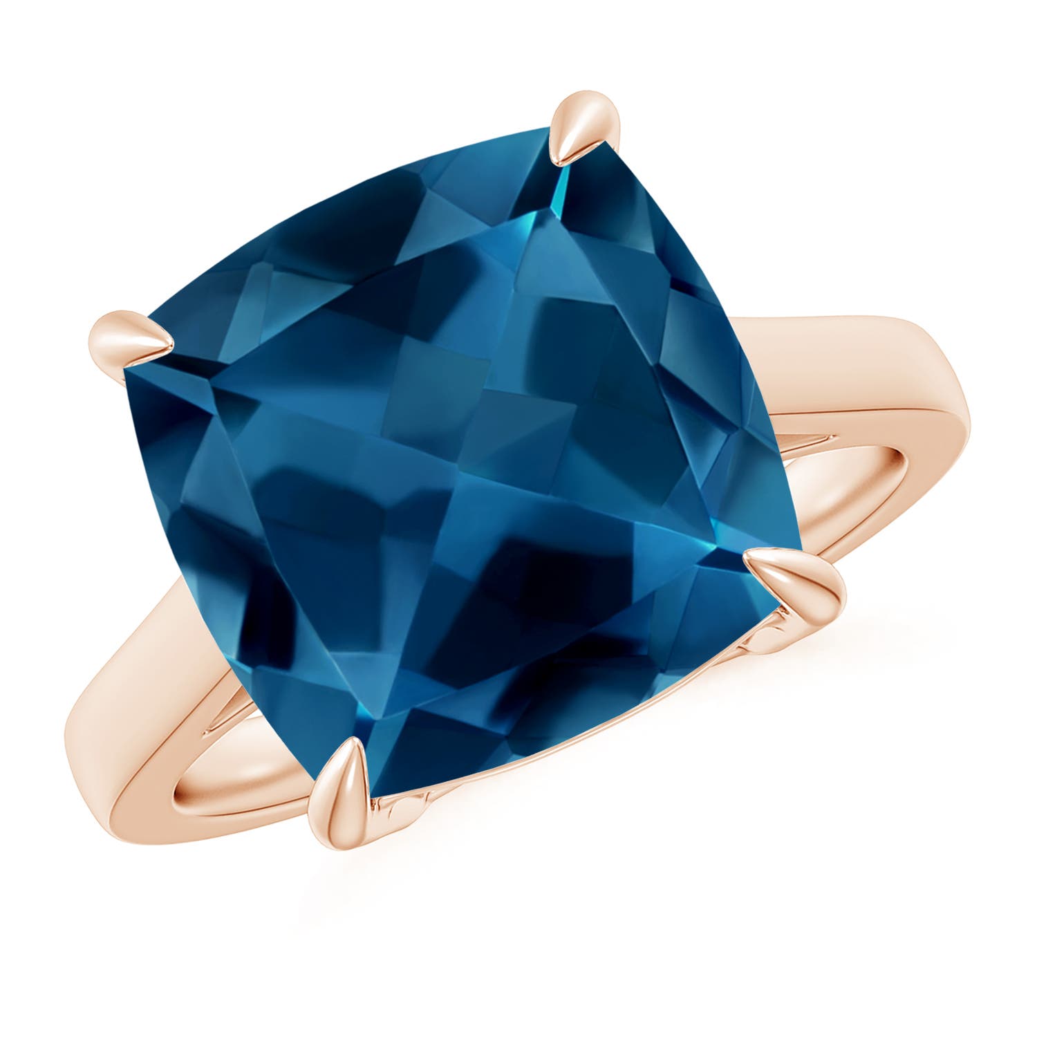 AAA - London Blue Topaz / 8 CT / 14 KT Rose Gold