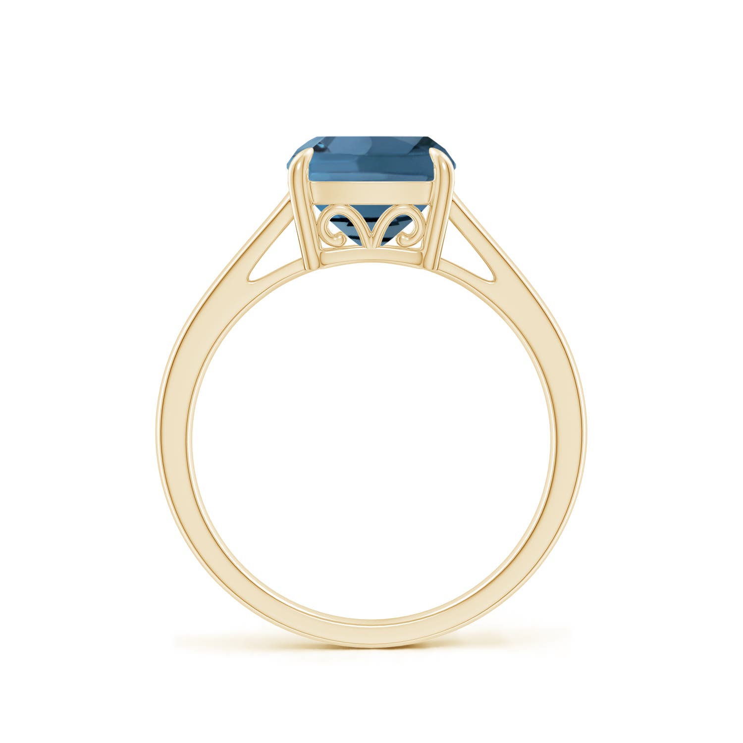 A - London Blue Topaz / 2.5 CT / 14 KT Yellow Gold