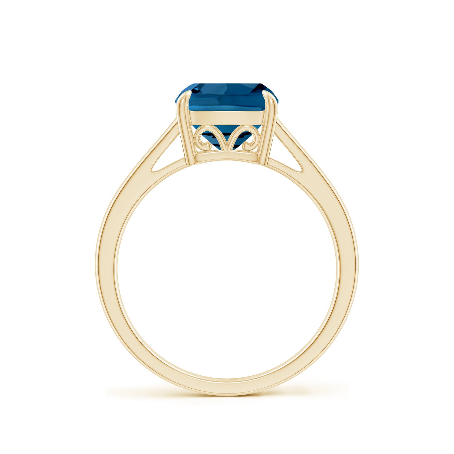 AAA - London Blue Topaz / 2.5 CT / 14 KT Yellow Gold