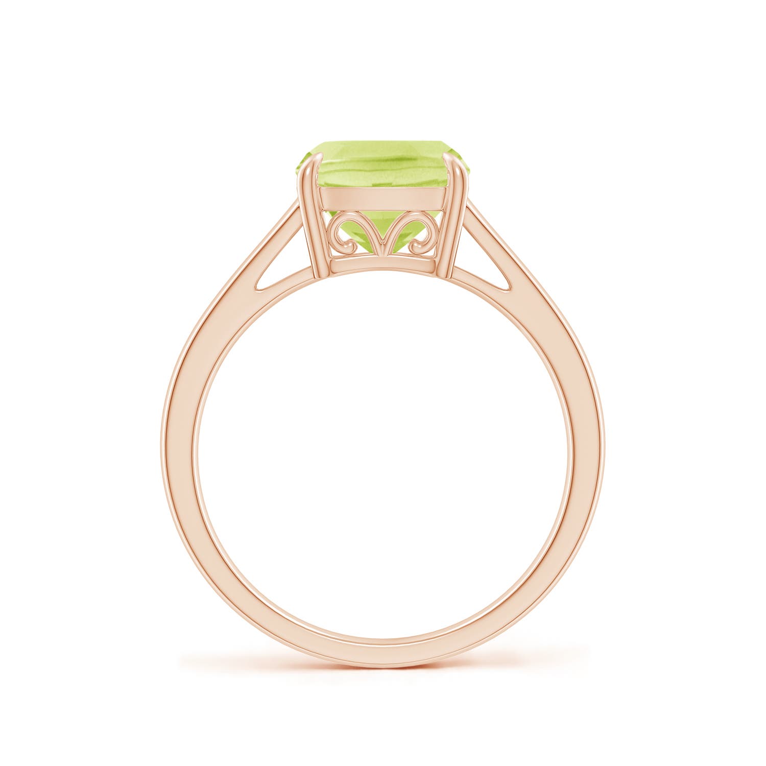 A - Peridot / 1.95 CT / 14 KT Rose Gold