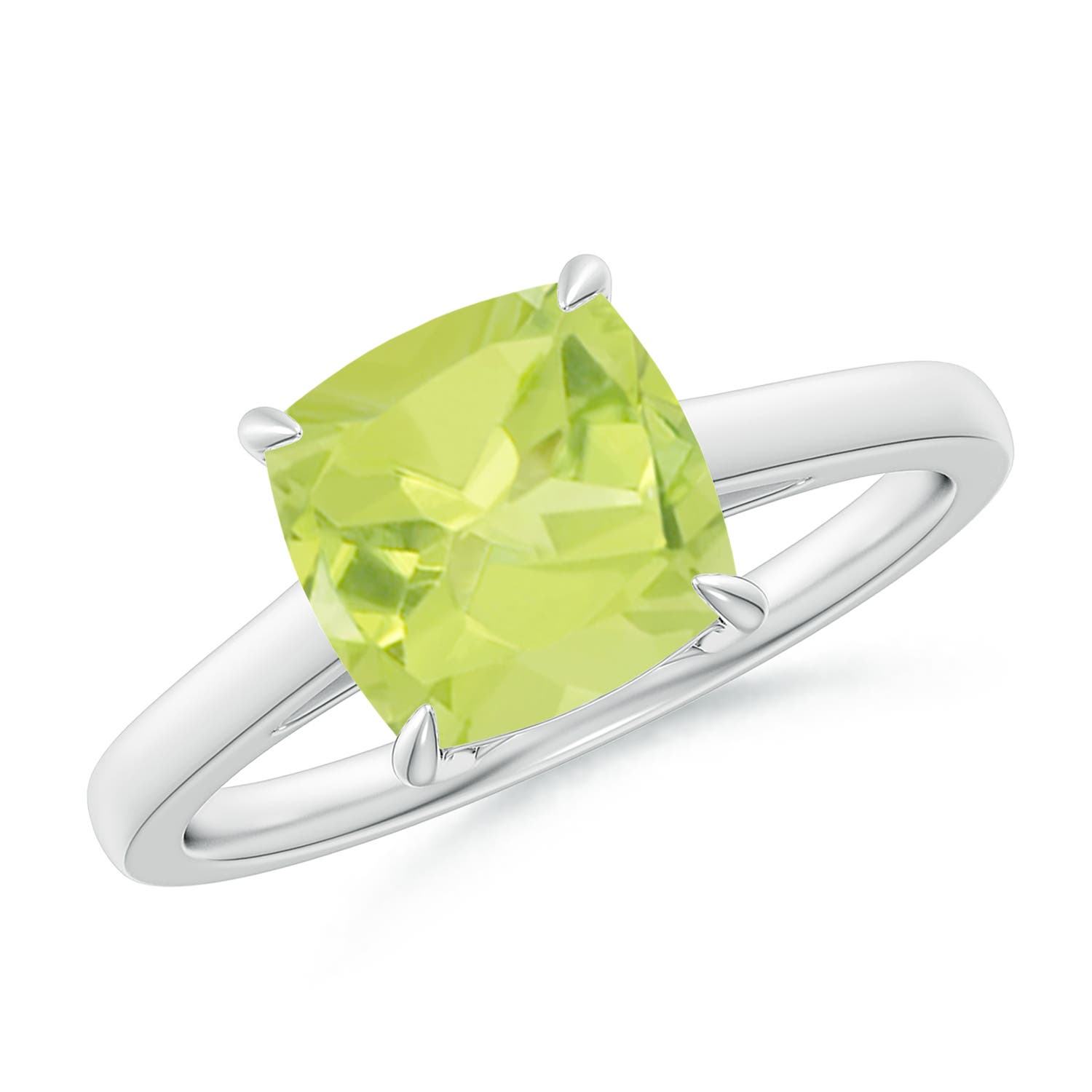 A - Peridot / 1.95 CT / 14 KT White Gold