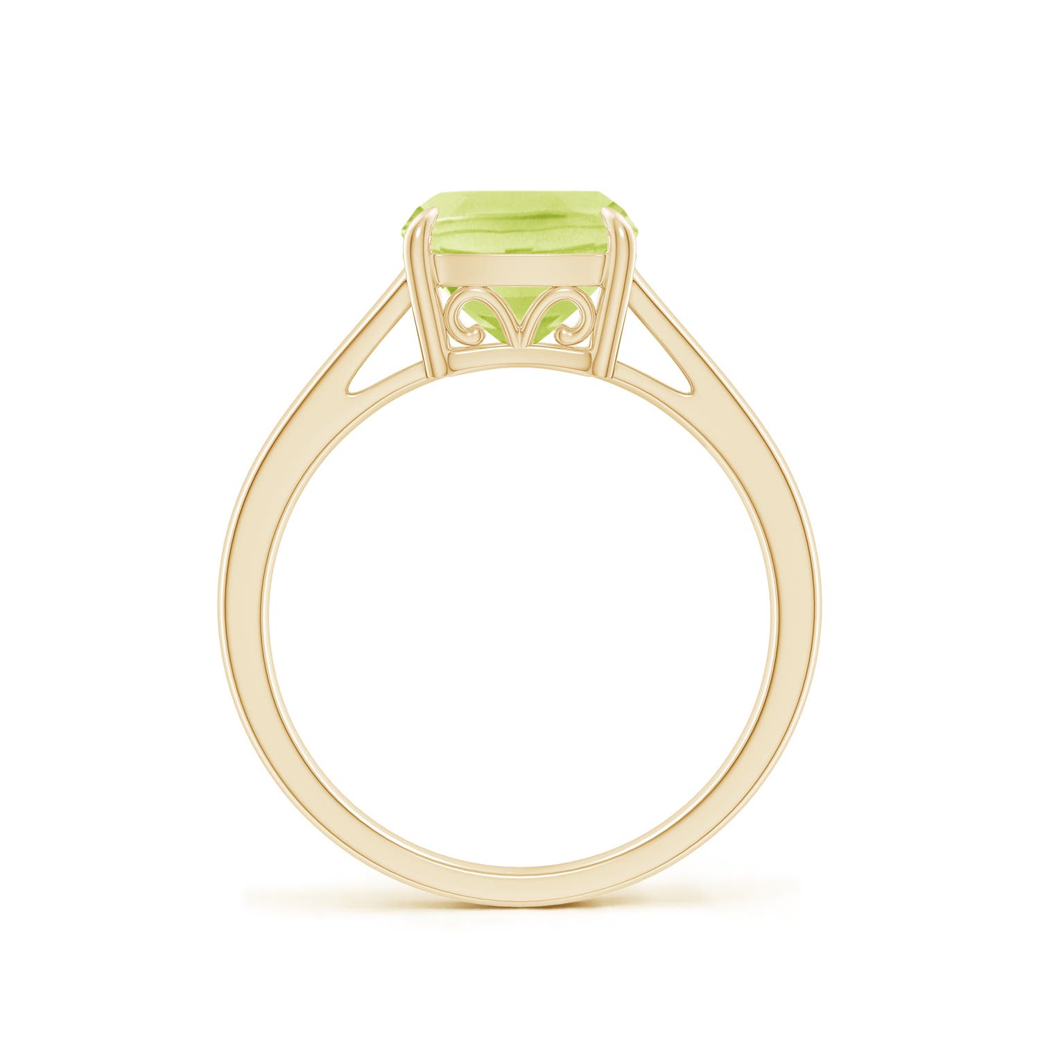 A - Peridot / 1.95 CT / 14 KT Yellow Gold