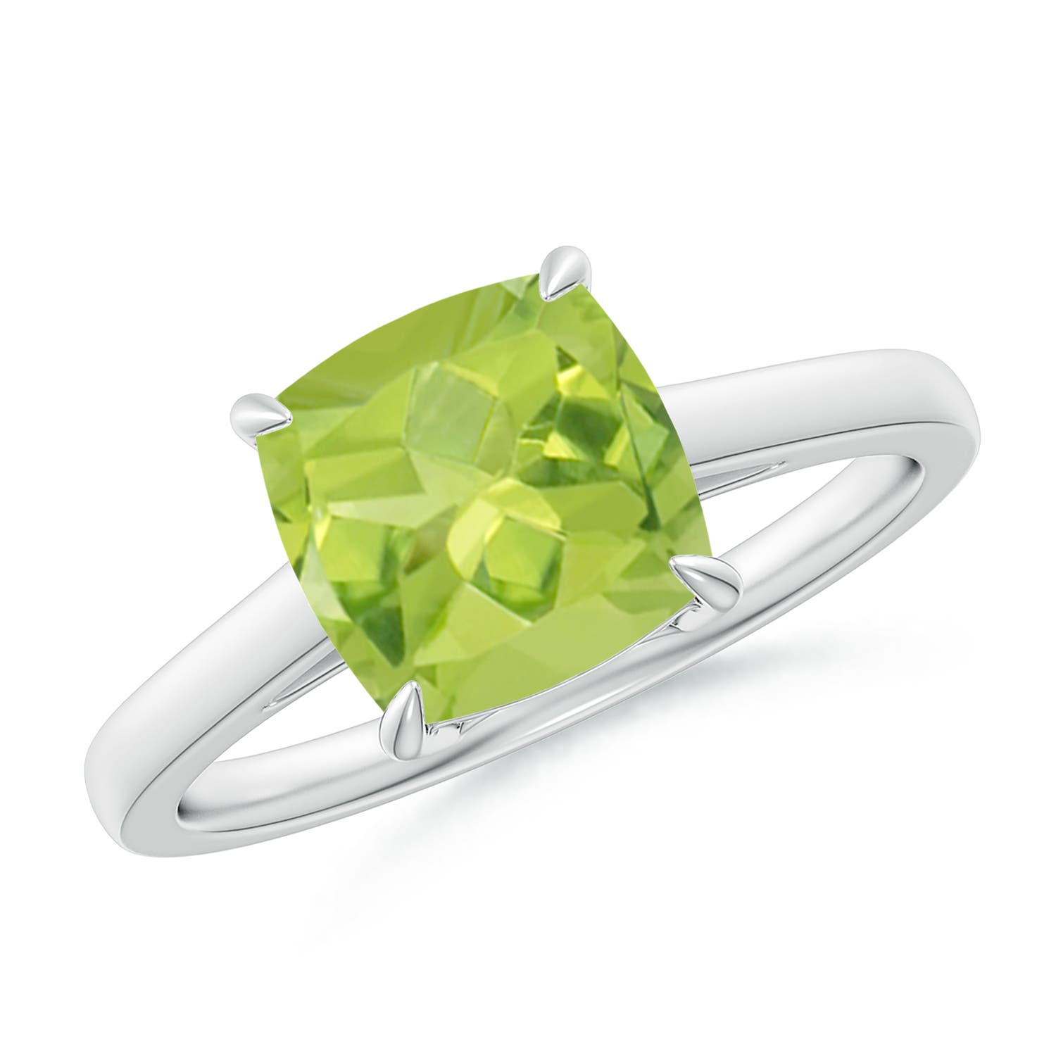 AA - Peridot / 1.95 CT / 14 KT White Gold