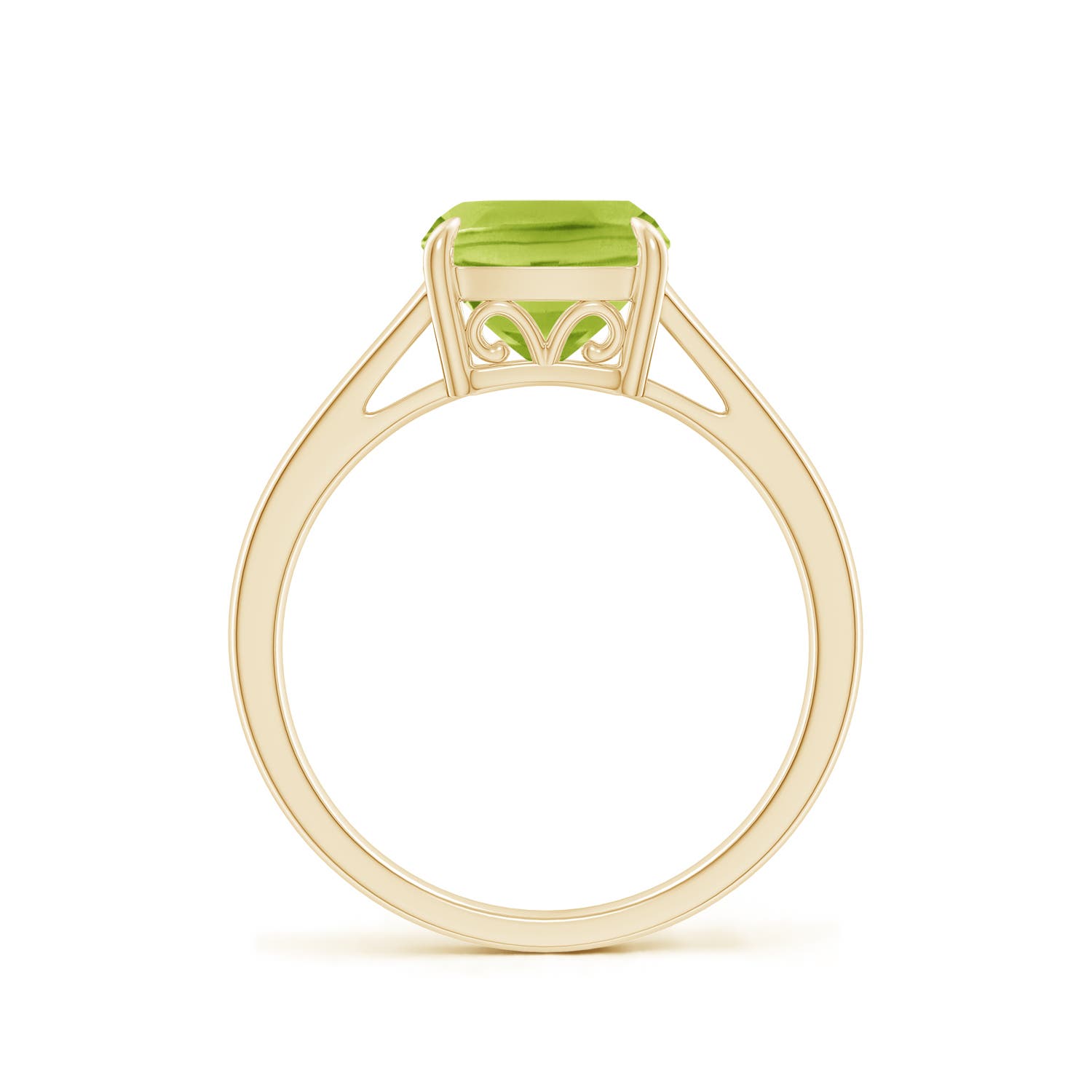 AA - Peridot / 1.95 CT / 14 KT Yellow Gold