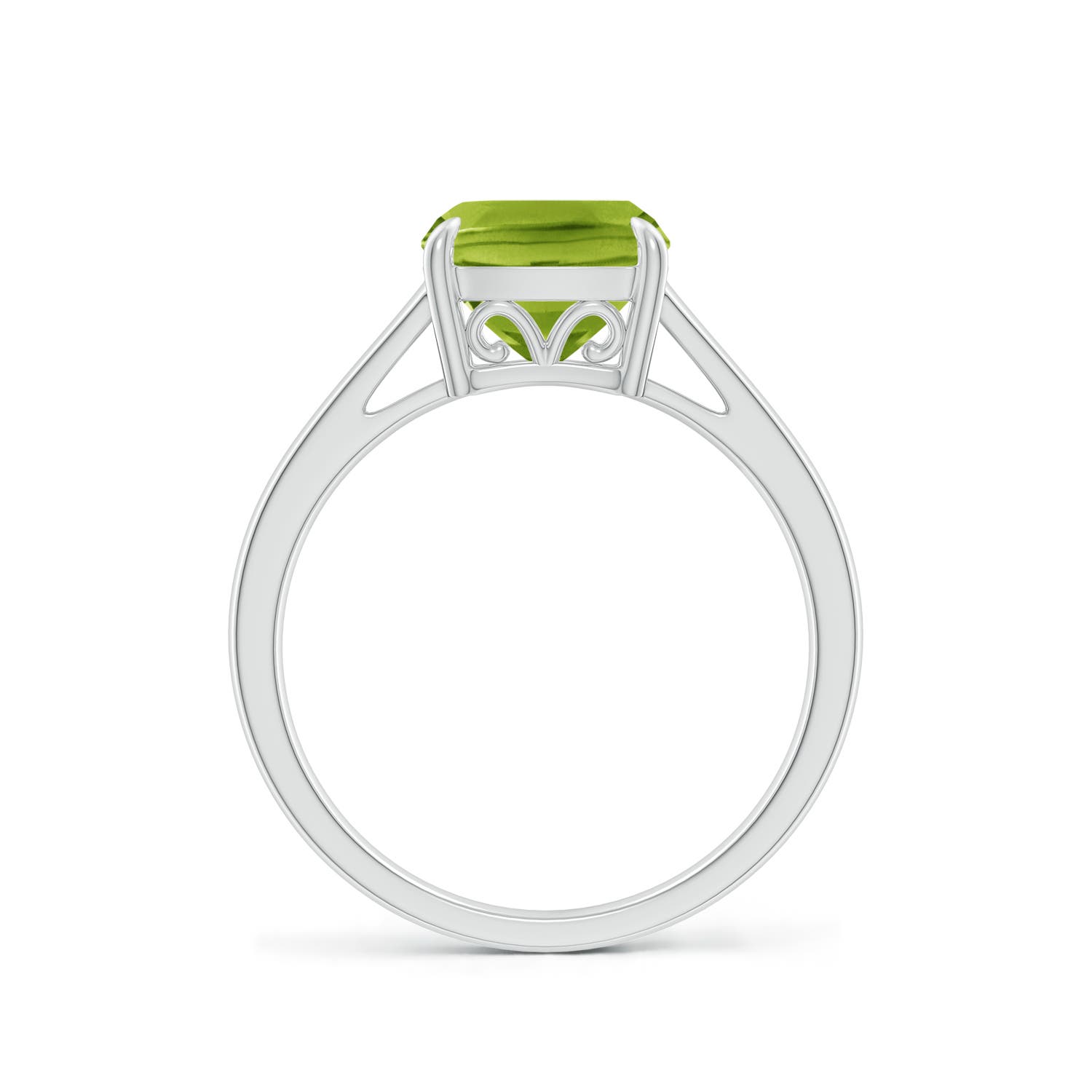 AAA - Peridot / 1.95 CT / 14 KT White Gold