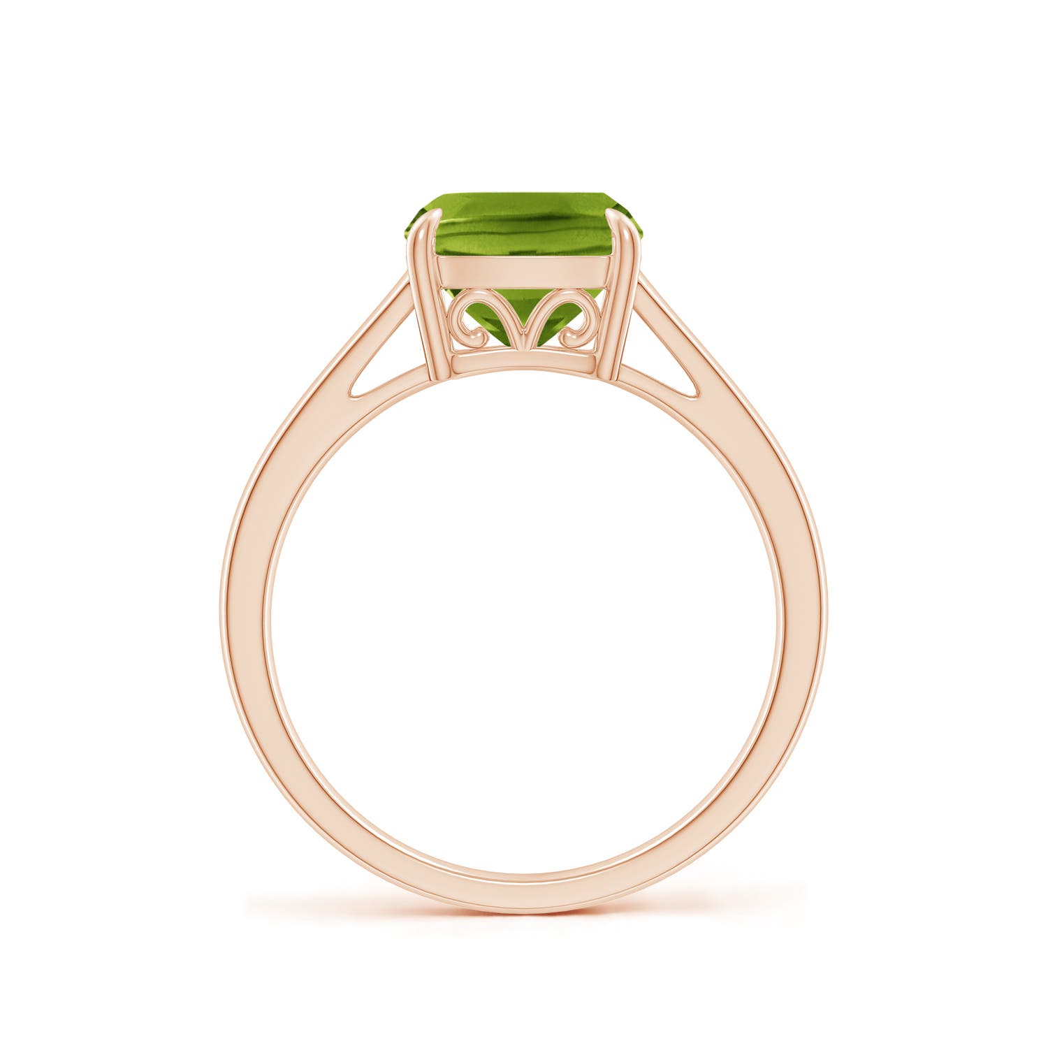 AAAA - Peridot / 1.95 CT / 14 KT Rose Gold