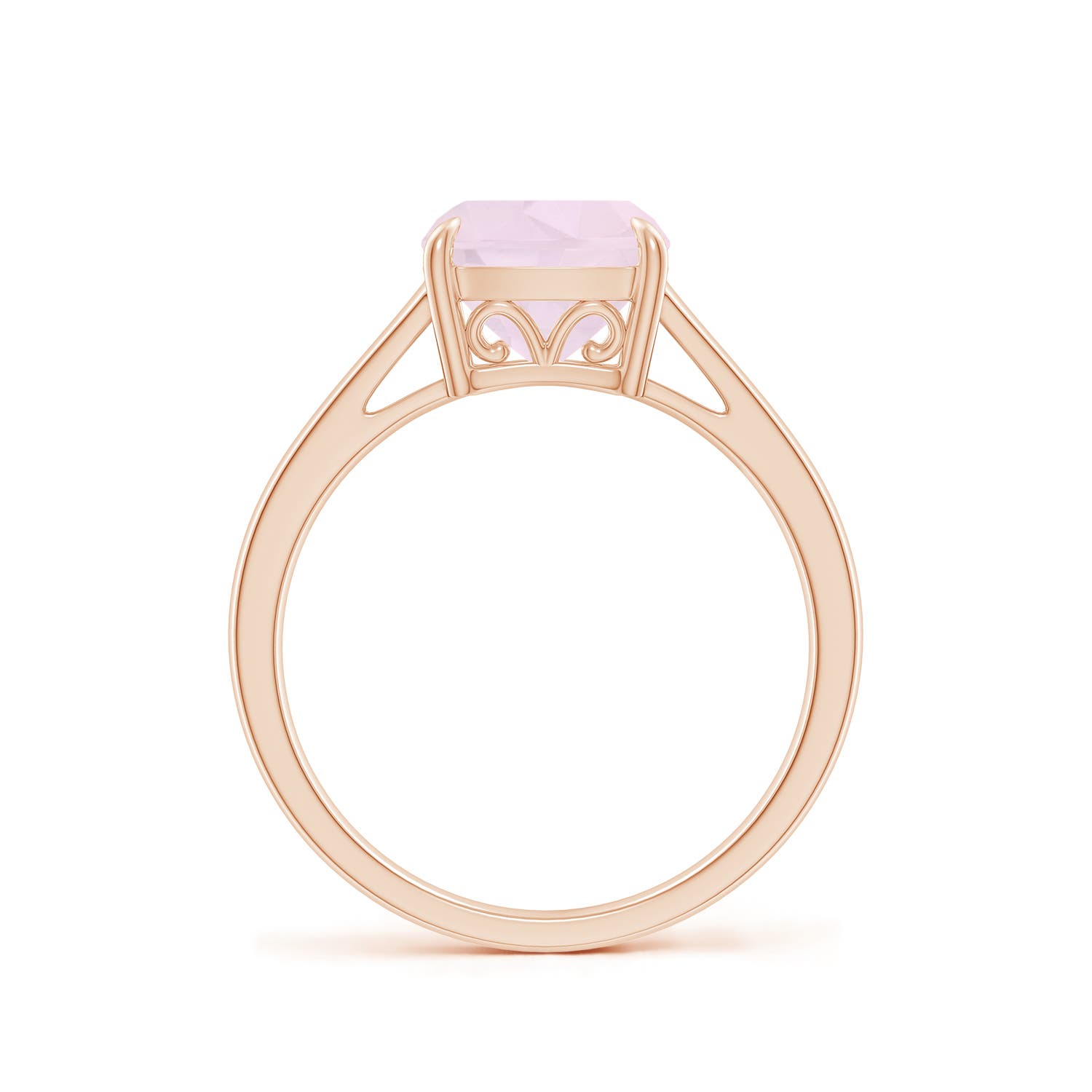 A - Rose Quartz / 1.9 CT / 14 KT Rose Gold