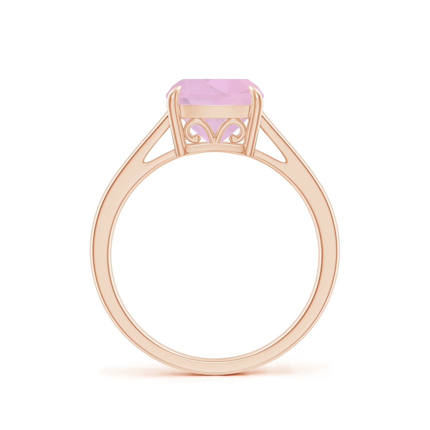 AAAA - Rose Quartz / 1.9 CT / 14 KT Rose Gold