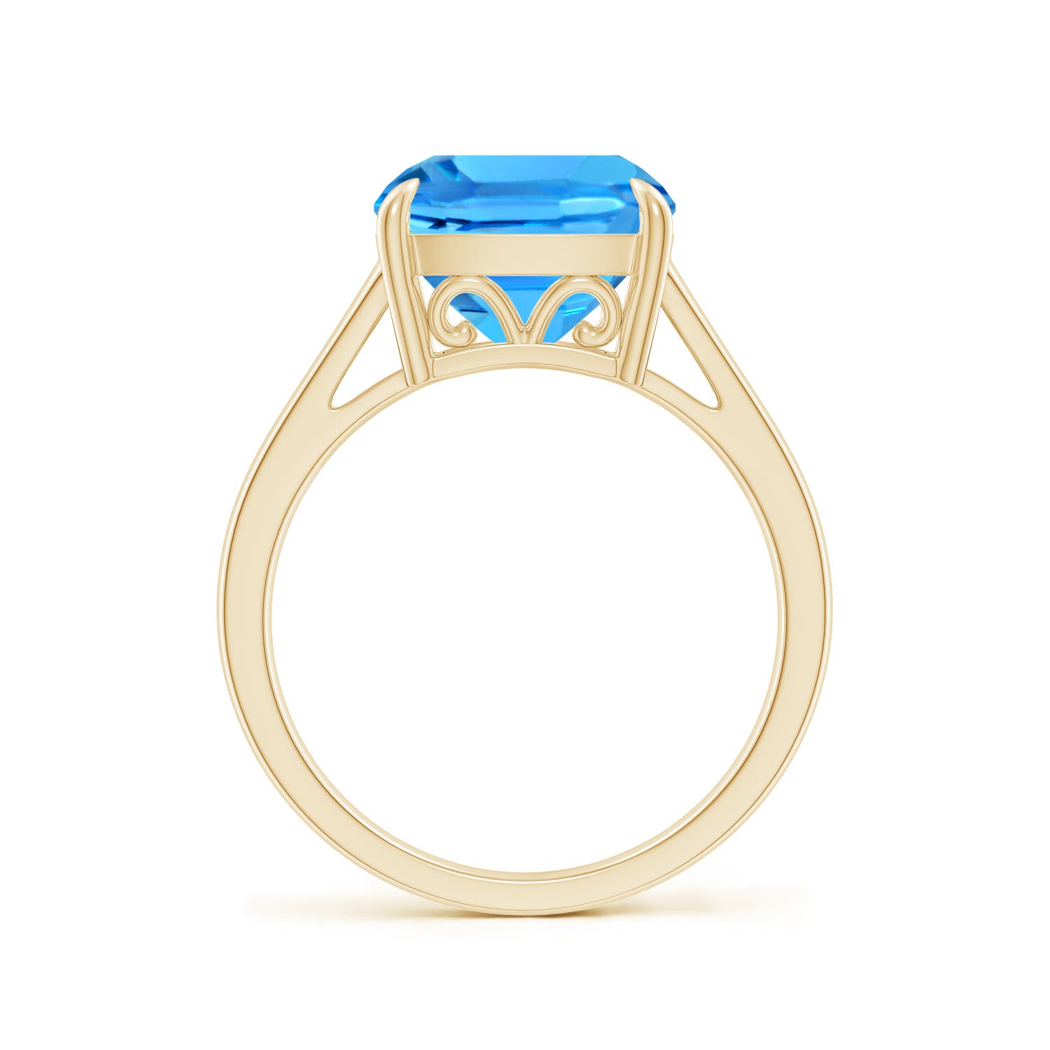 AAAA - Swiss Blue Topaz / 5.15 CT / 14 KT Yellow Gold