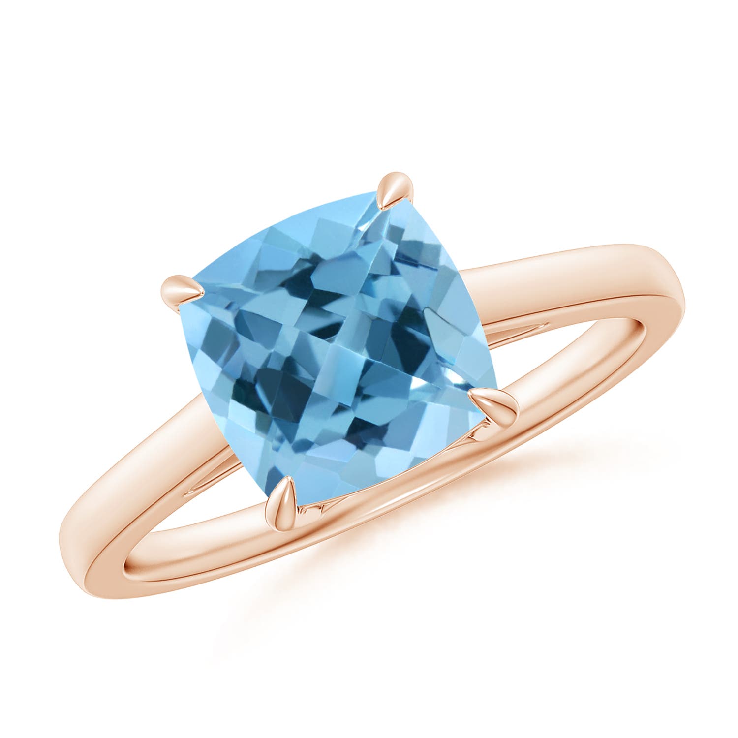 A - Swiss Blue Topaz / 2.5 CT / 14 KT Rose Gold