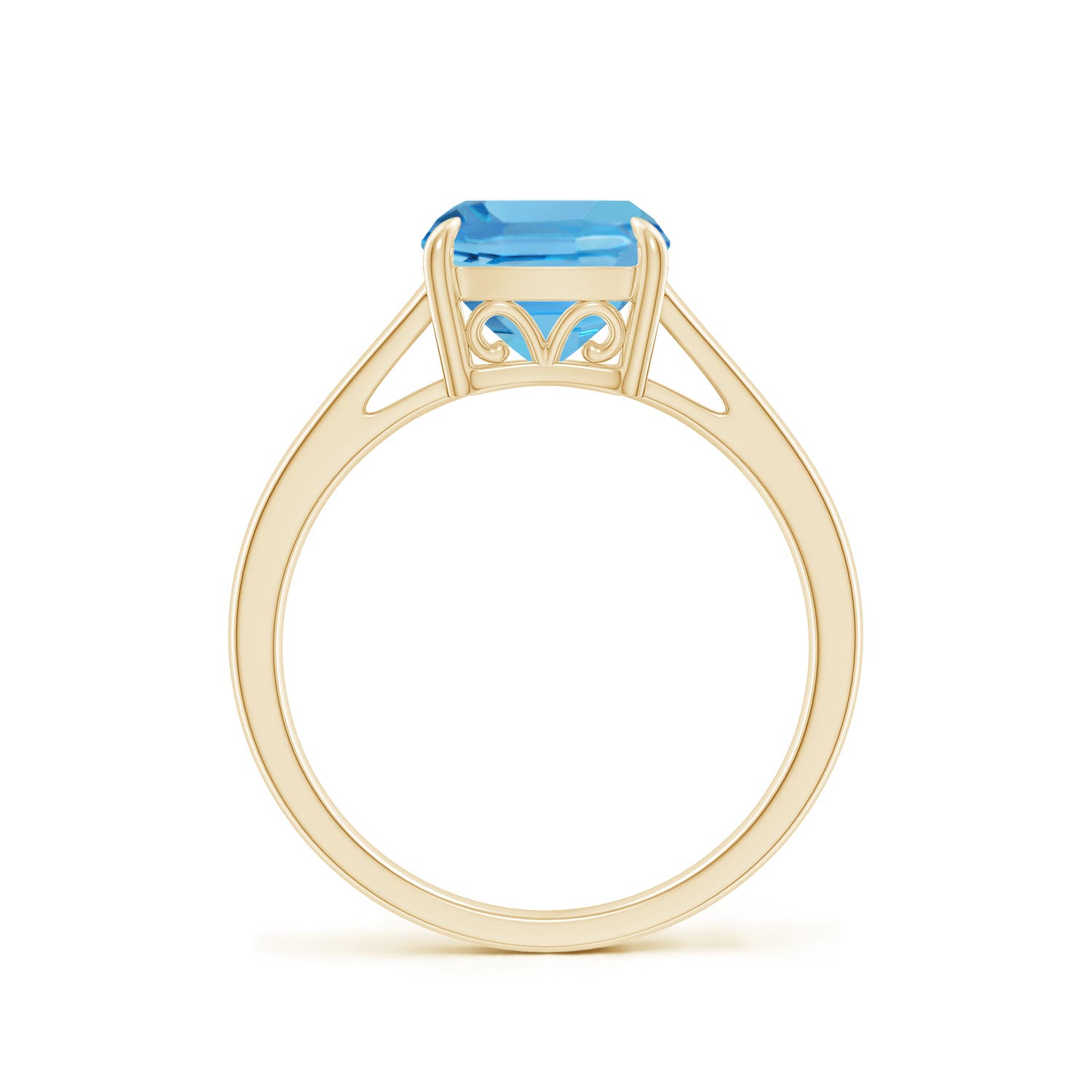 AA - Swiss Blue Topaz / 2.5 CT / 14 KT Yellow Gold