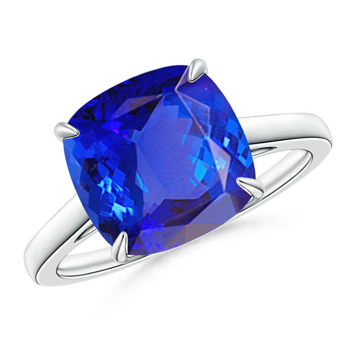 AAA - Tanzanite / 4.5 CT / 14 KT White Gold