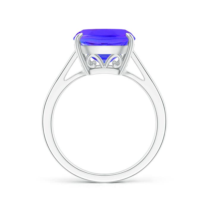 AAA - Tanzanite / 4.5 CT / 14 KT White Gold