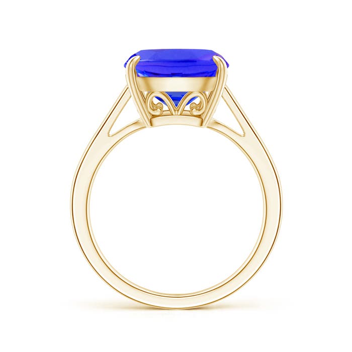 AAAA - Tanzanite / 4.5 CT / 14 KT Yellow Gold