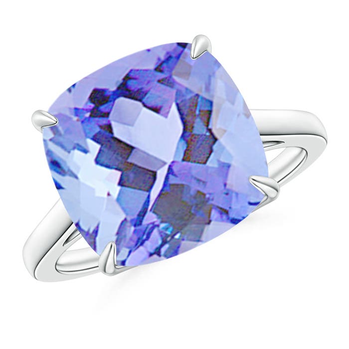 A - Tanzanite / 5.7 CT / 14 KT White Gold