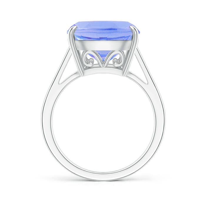 A - Tanzanite / 5.7 CT / 14 KT White Gold