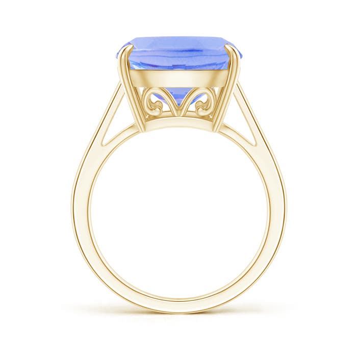 A - Tanzanite / 5.7 CT / 14 KT Yellow Gold