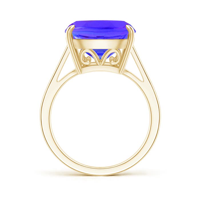 AAA - Tanzanite / 5.7 CT / 14 KT Yellow Gold