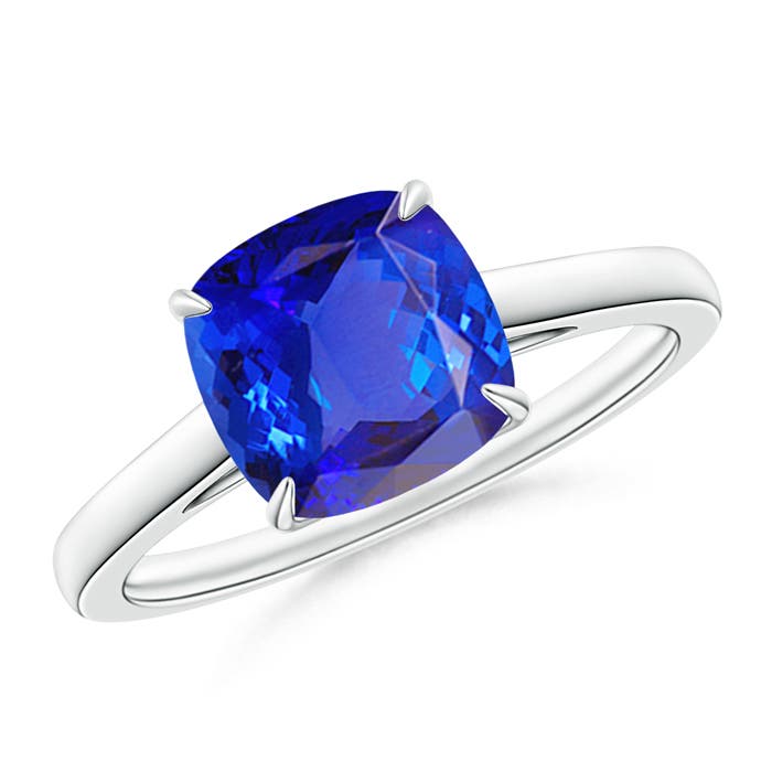 AAA - Tanzanite / 2.15 CT / 14 KT White Gold