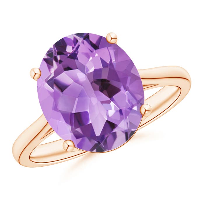 A- Amethyst / 4.3 CT / 14 KT Rose Gold