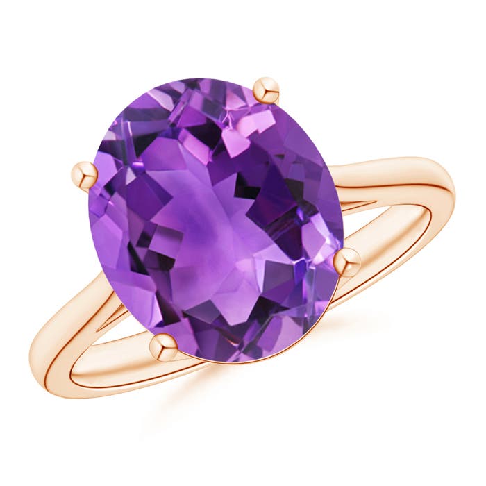 AAA - Amethyst / 4.3 CT / 14 KT Rose Gold