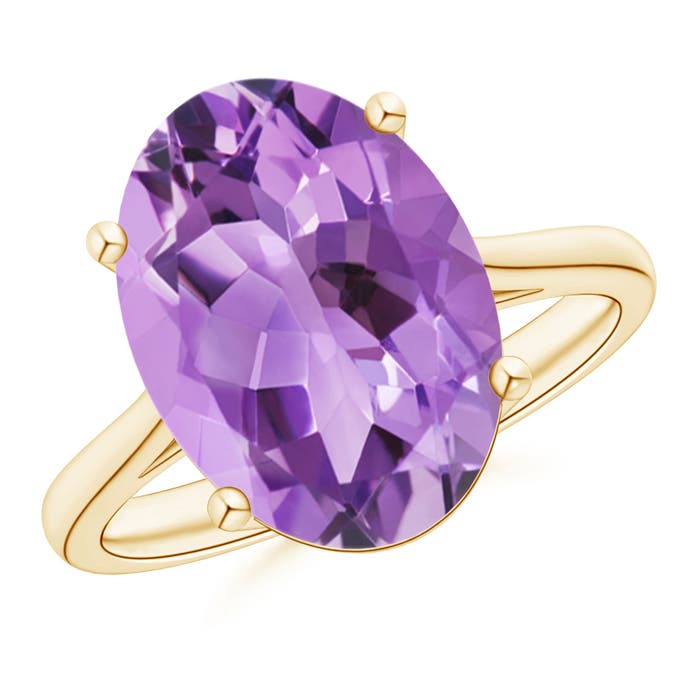 A- Amethyst / 5.25 CT / 14 KT Yellow Gold