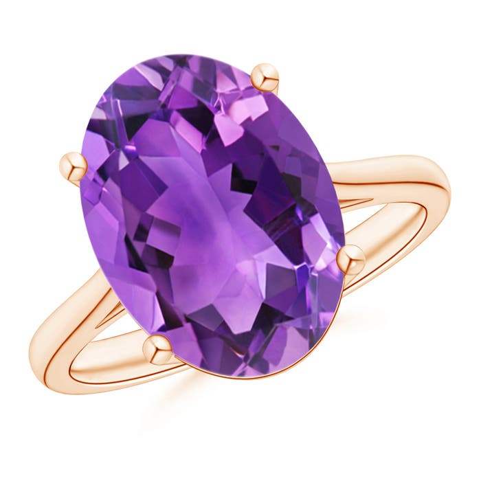 AAA- Amethyst / 5.25 CT / 14 KT Rose Gold
