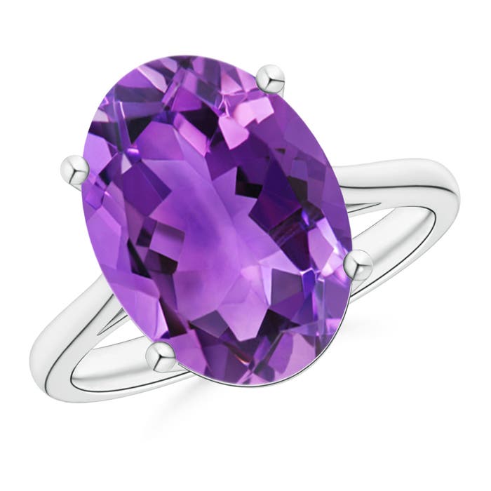 AAA- Amethyst / 5.25 CT / 14 KT White Gold