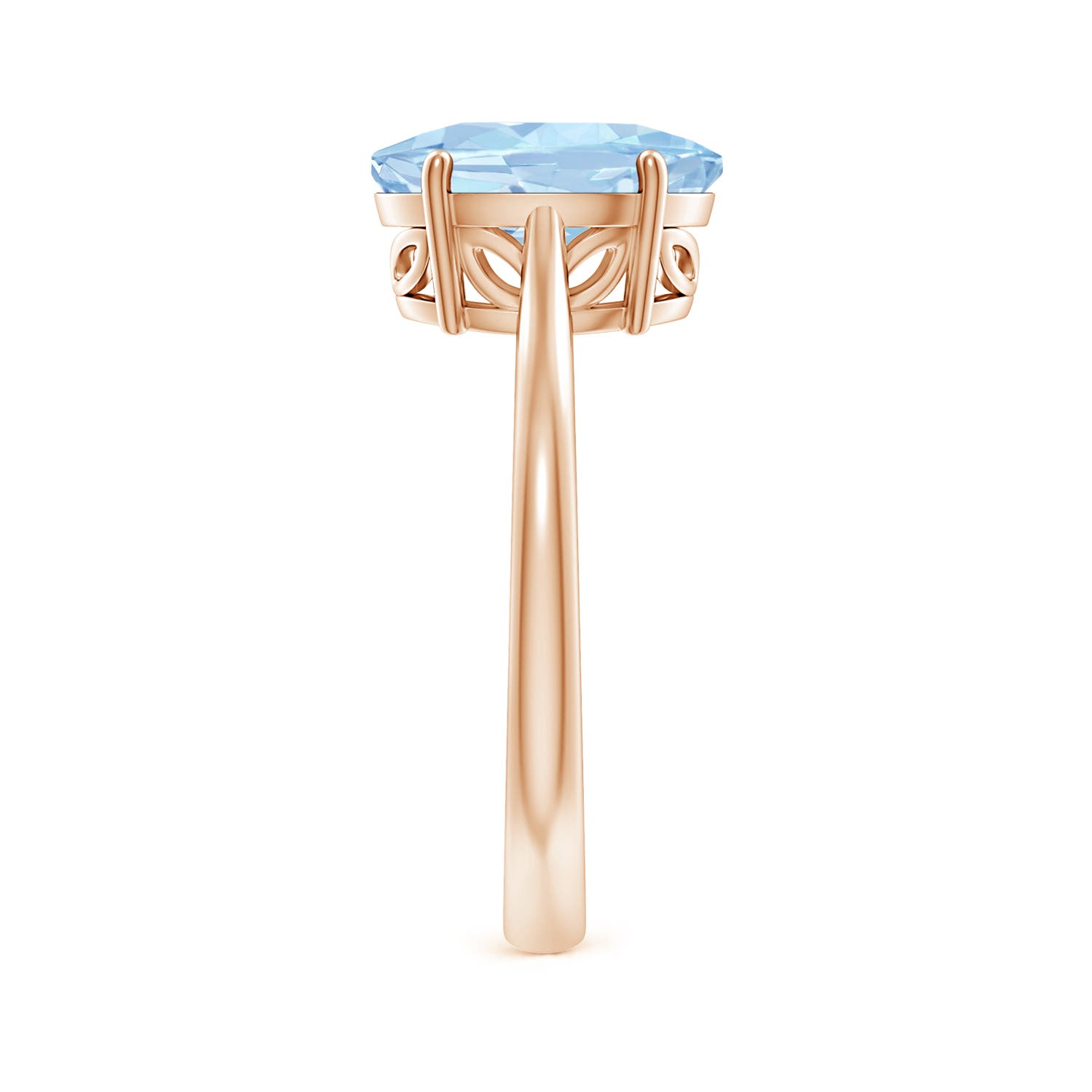 AA - Aquamarine / 2.2 CT / 14 KT Rose Gold