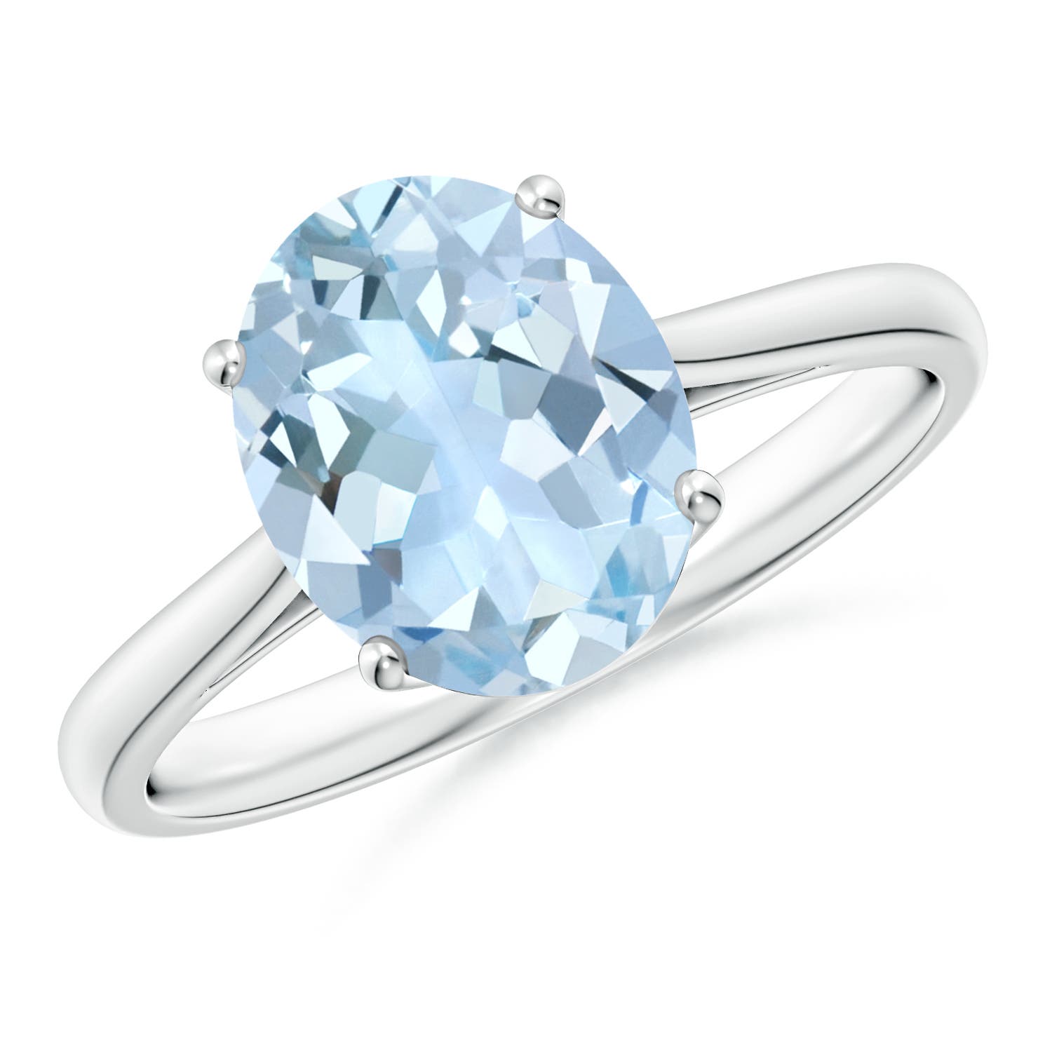 AA - Aquamarine / 2.2 CT / 14 KT White Gold