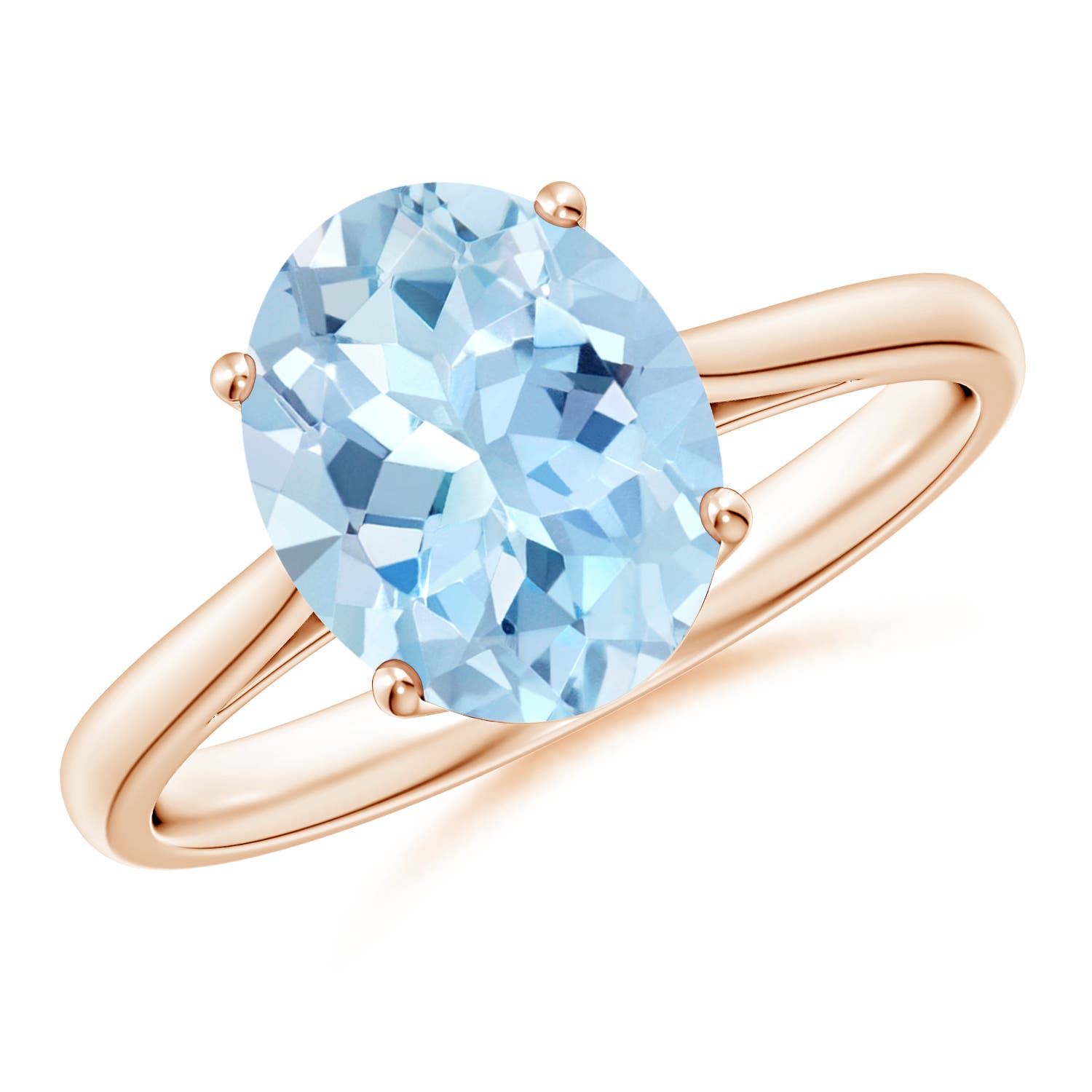 AAA - Aquamarine / 2.2 CT / 14 KT Rose Gold