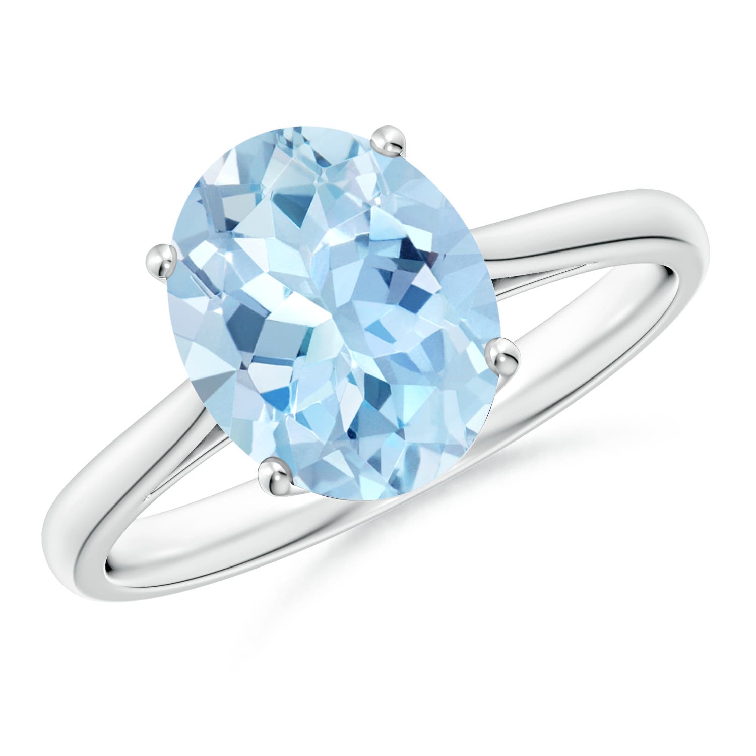 AAA - Aquamarine / 2.2 CT / 14 KT White Gold