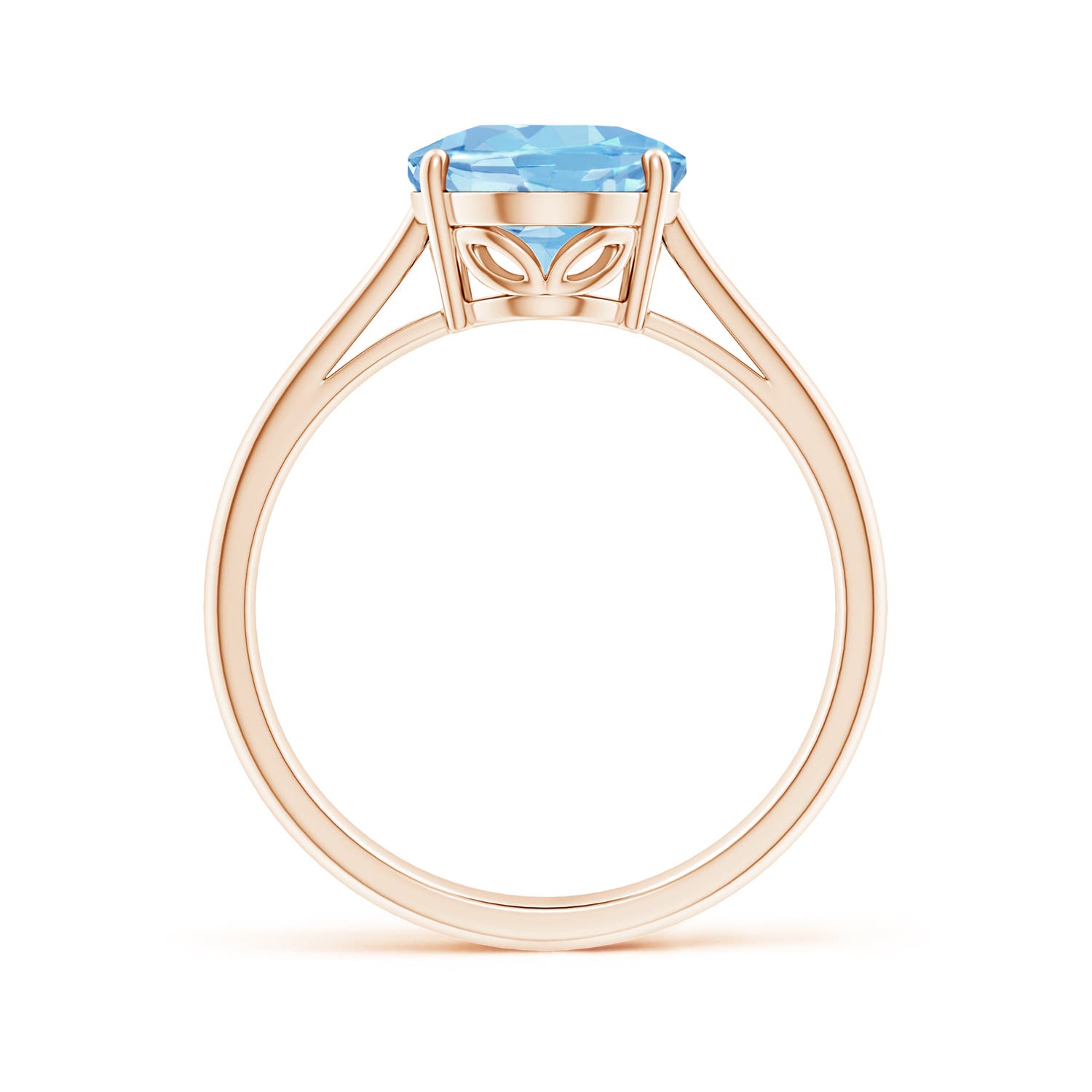 AAAA - Aquamarine / 2.2 CT / 14 KT Rose Gold