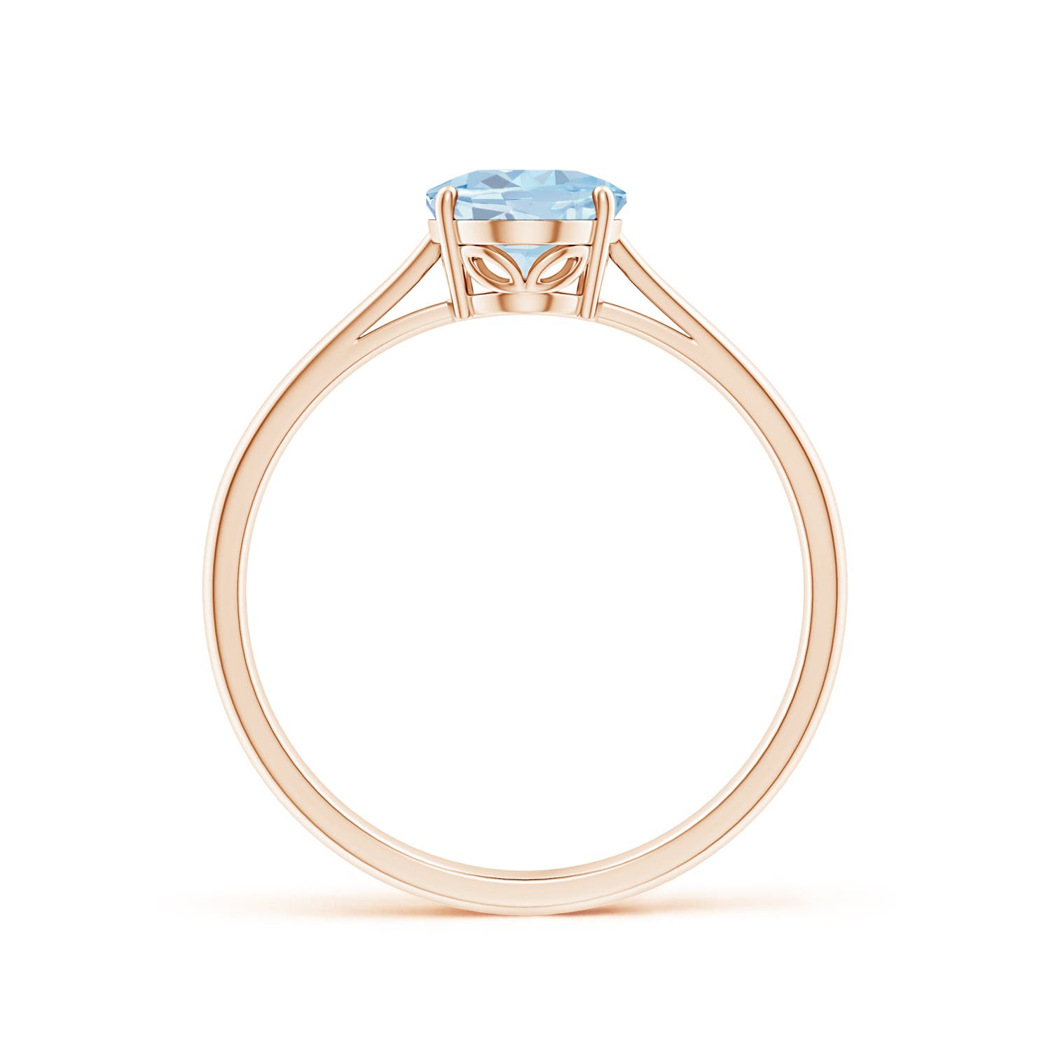 A - Aquamarine / 1 CT / 14 KT Rose Gold