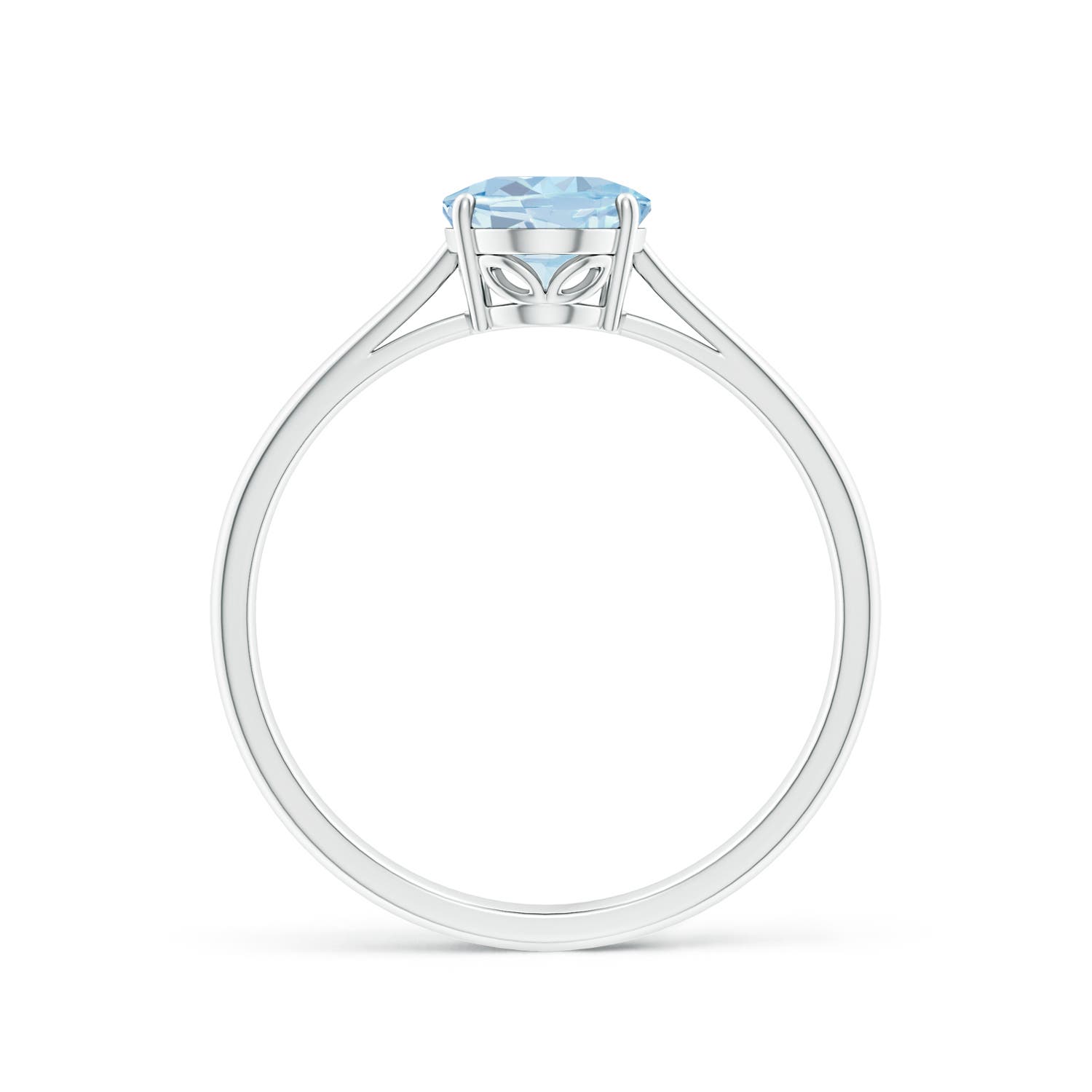 A - Aquamarine / 1 CT / 14 KT White Gold