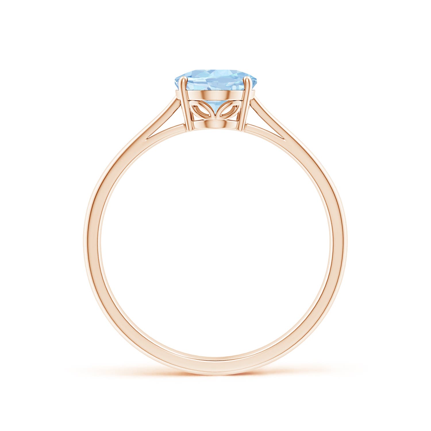 AA - Aquamarine / 1 CT / 14 KT Rose Gold