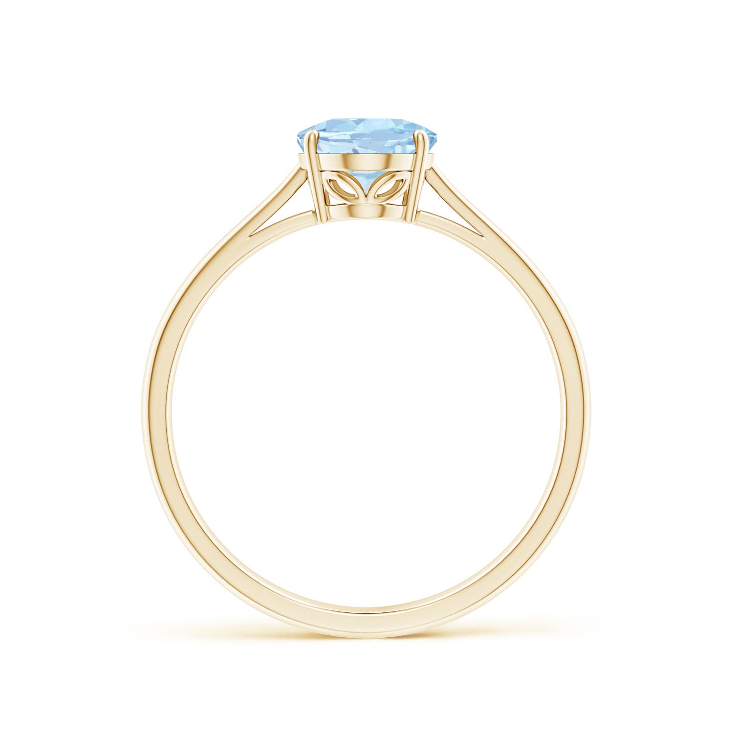 AA - Aquamarine / 1 CT / 14 KT Yellow Gold