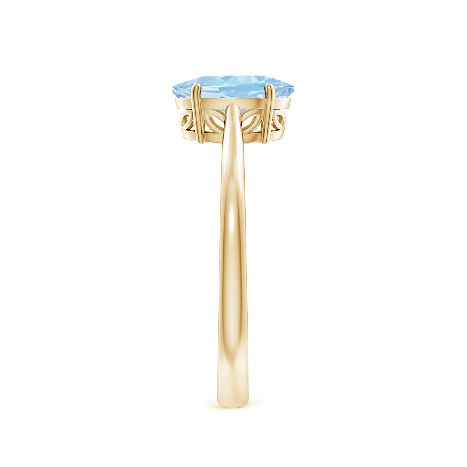 AAA - Aquamarine / 1 CT / 14 KT Yellow Gold