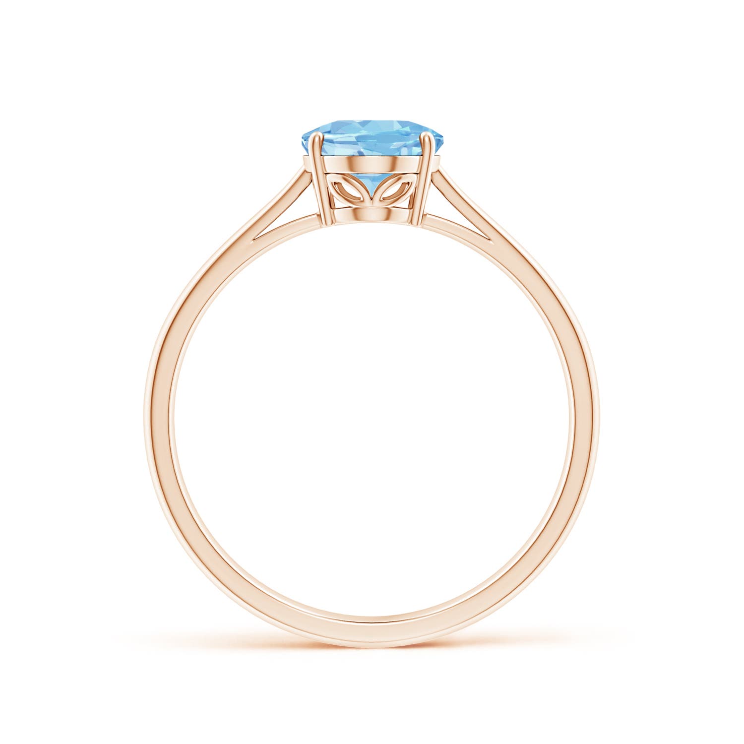 AAAA - Aquamarine / 1 CT / 14 KT Rose Gold