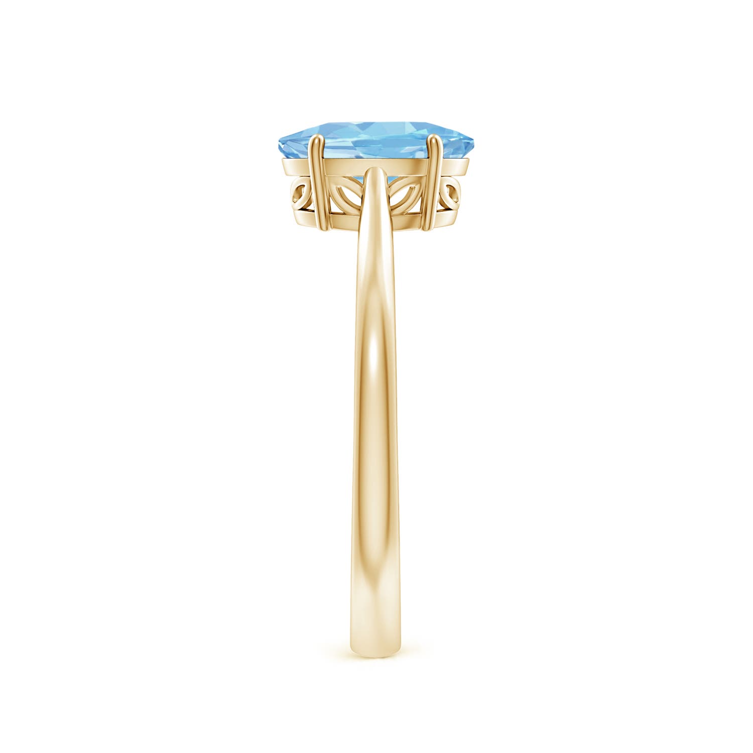 AAAA - Aquamarine / 1 CT / 14 KT Yellow Gold