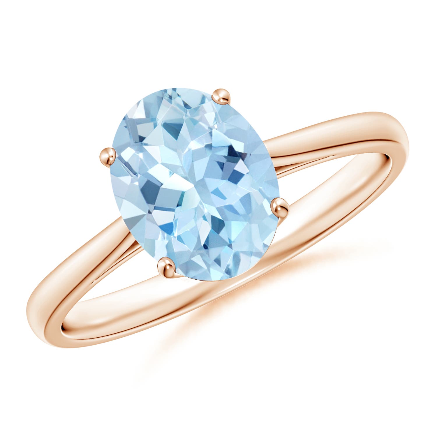 AAA - Aquamarine / 1.5 CT / 14 KT Rose Gold