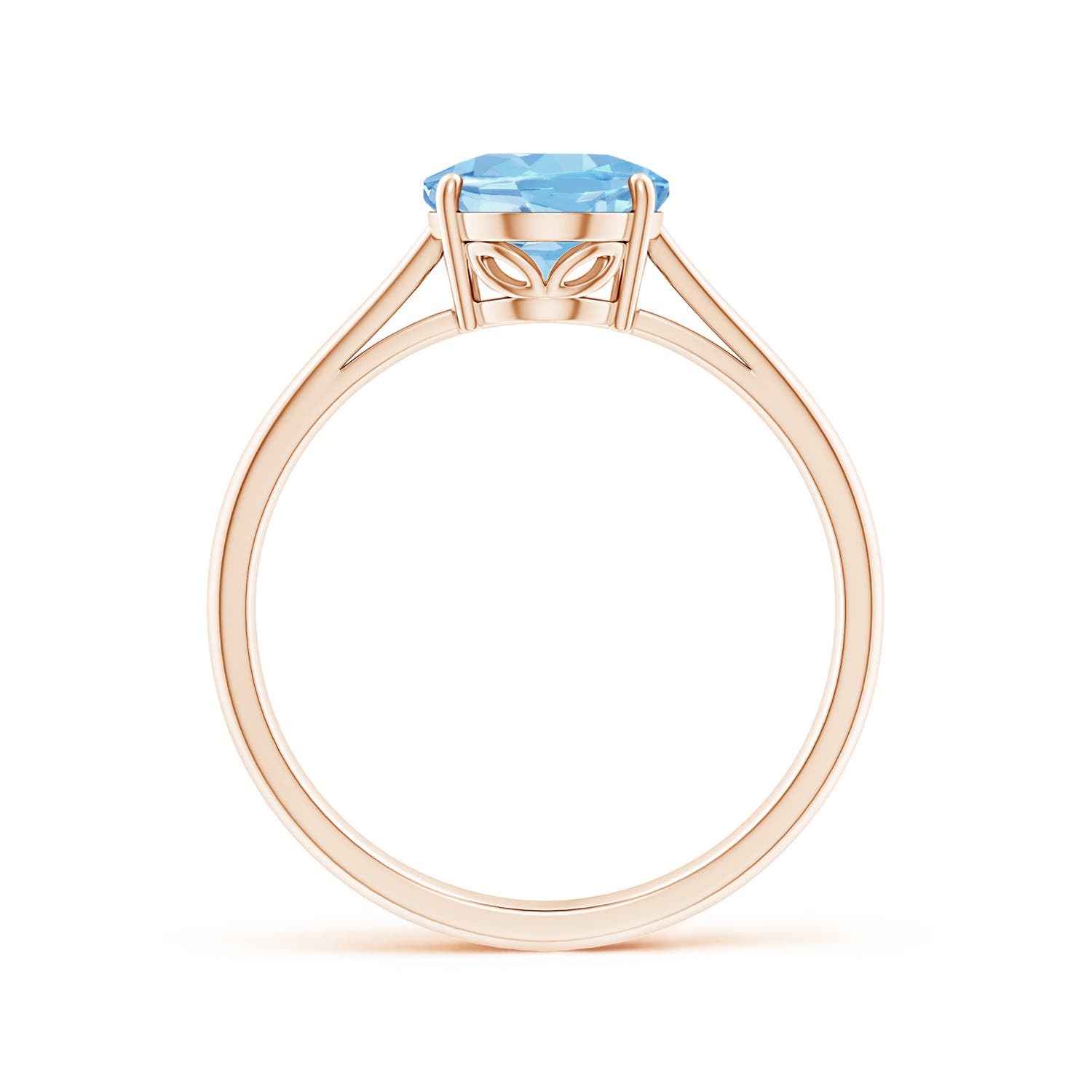 AAAA - Aquamarine / 1.5 CT / 14 KT Rose Gold