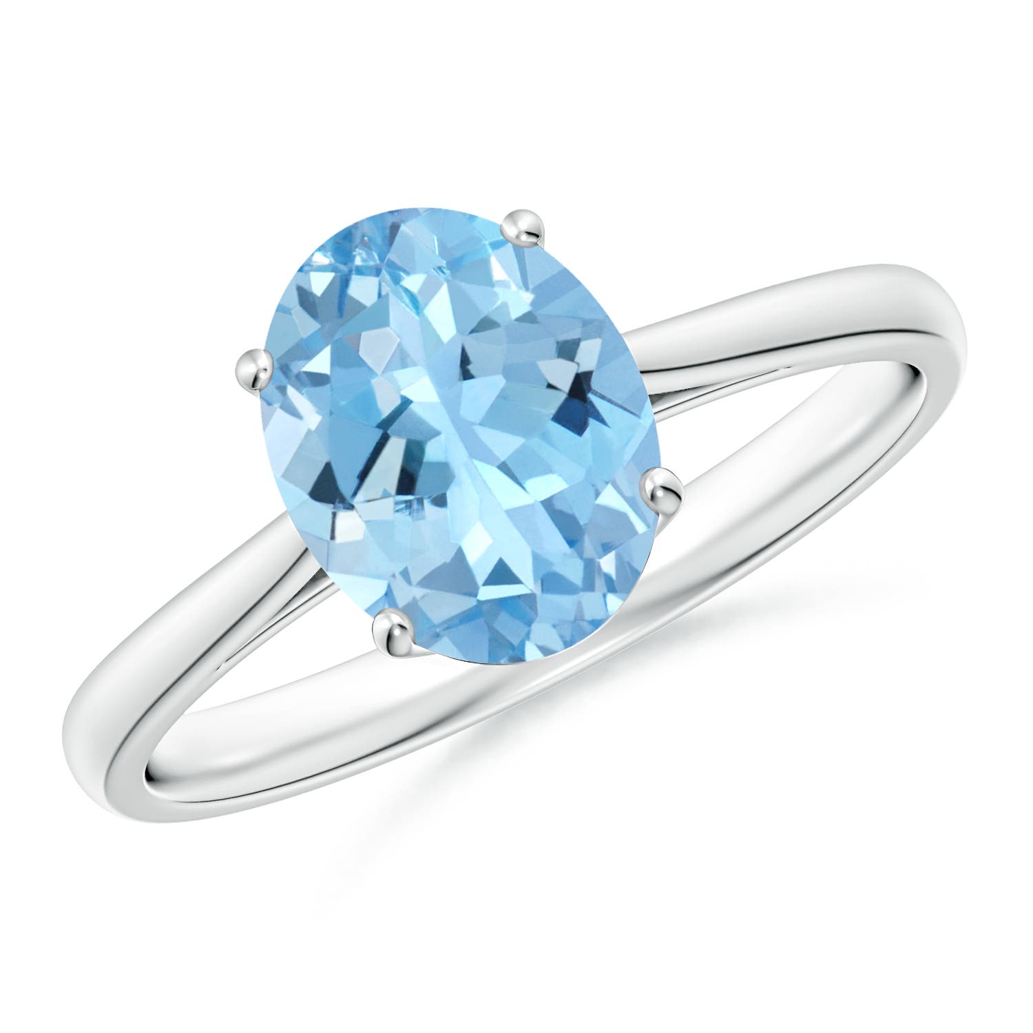 AAAA - Aquamarine / 1.5 CT / 14 KT White Gold