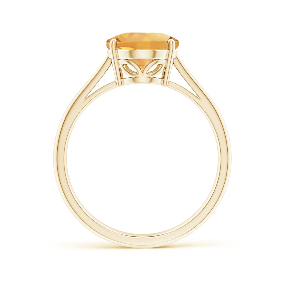 10x8mm A Oval Solitaire Citrine Cocktail Ring in Yellow Gold side 199