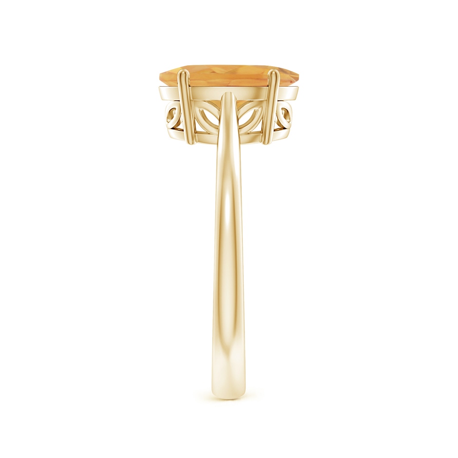 10x8mm A Oval Solitaire Citrine Cocktail Ring in Yellow Gold side 299