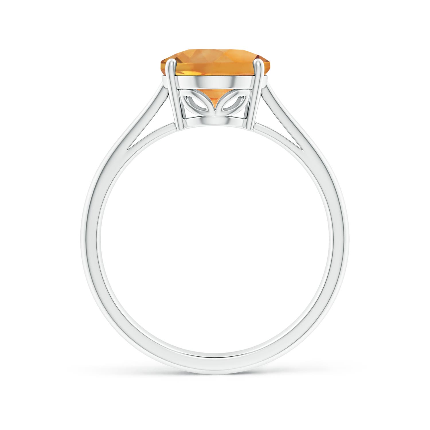 AA - Citrine / 2.5 CT / 14 KT White Gold