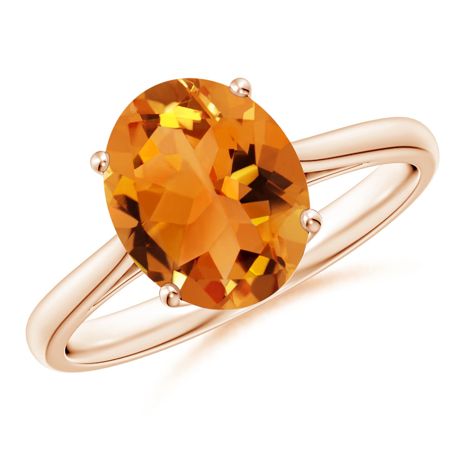 AAA - Citrine / 2.5 CT / 14 KT Rose Gold