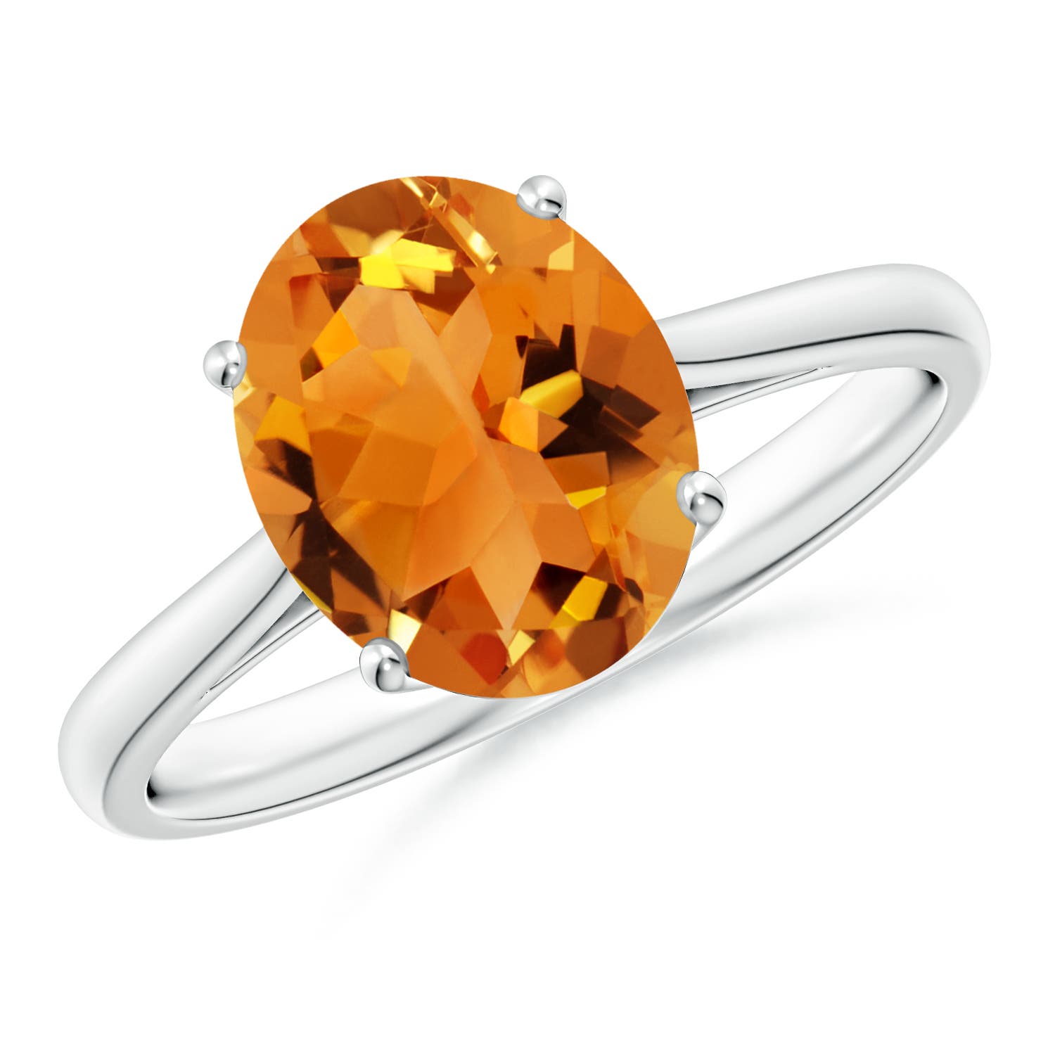 AAA - Citrine / 2.5 CT / 14 KT White Gold