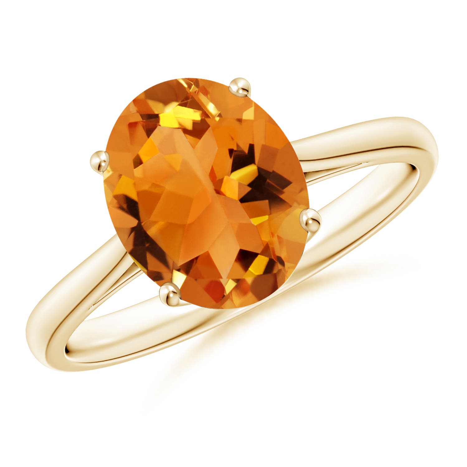 AAA - Citrine / 2.5 CT / 14 KT Yellow Gold